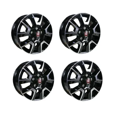 Light alloy rim set black silver 16&quot, original