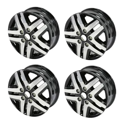 Light alloy rim set black silver 16&quot, original