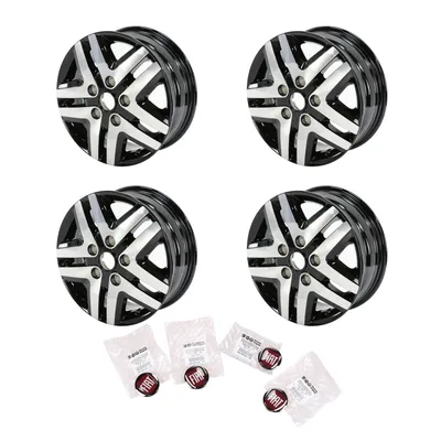 Light alloy rim set black silver 16", original