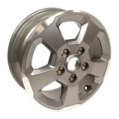 Alloy rim in diamond top coat