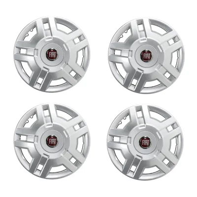 Hubcap set 15 inch rim emblem red