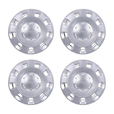 Hubcap set (4 pieces) 14 inch rim painted silver
