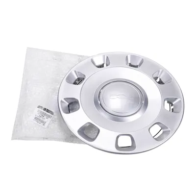 Hubcap 14 inch rim silver painted