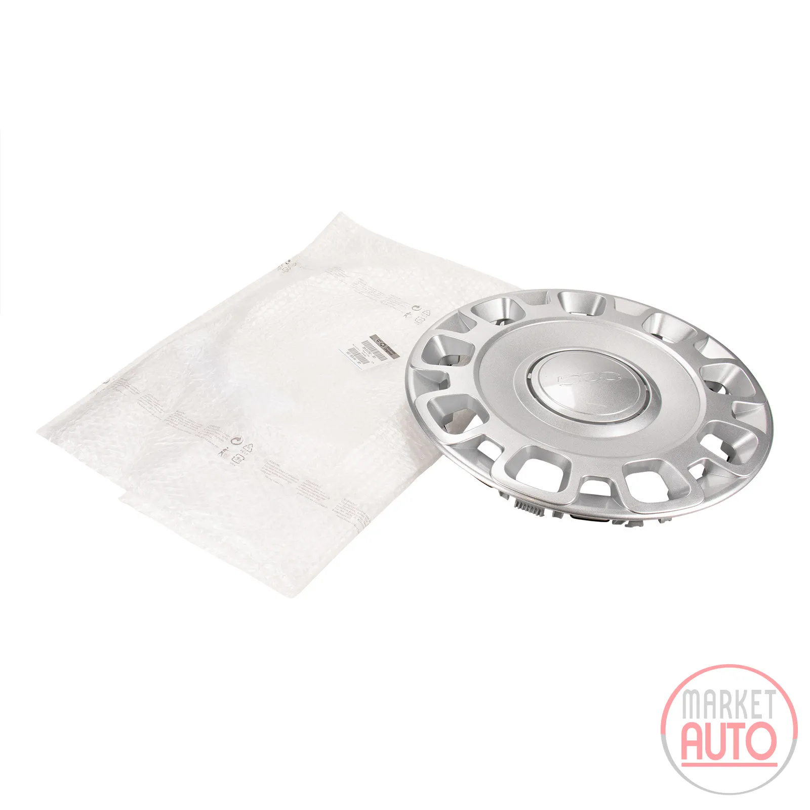 Hubcap 15 inch rim silver painted