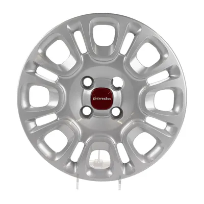 Hubcap 14 inch rim silver painted