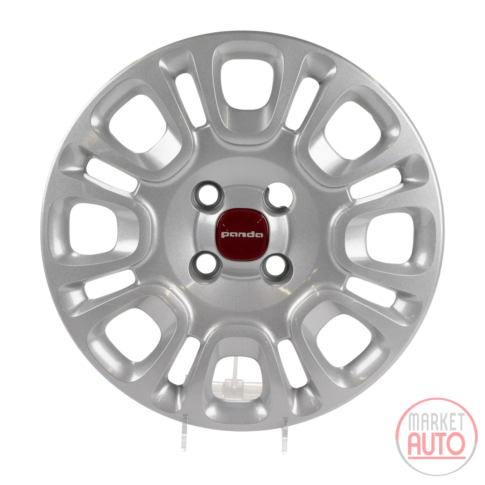 Hubcap 14 inch rim silver painted