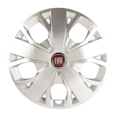 Hubcap 16 inch rim Fiat emblem red