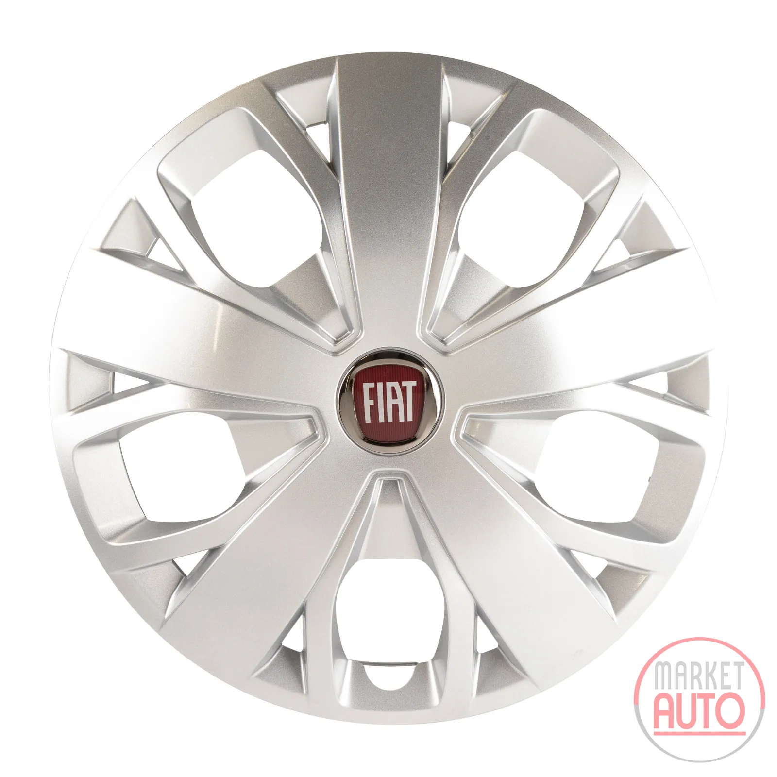 Hubcap 16 inch rim Fiat emblem red