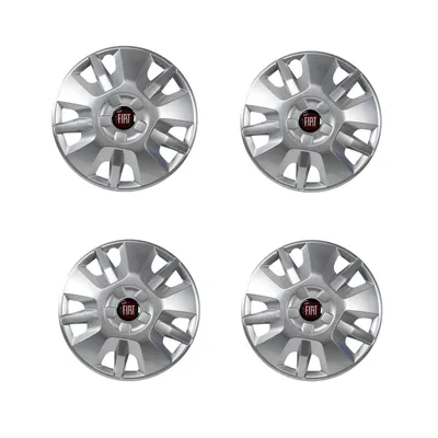 Hubcap set 15 inch rim emblem red