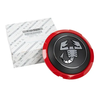 Hubcap Abarth Scorpion Grey with red border