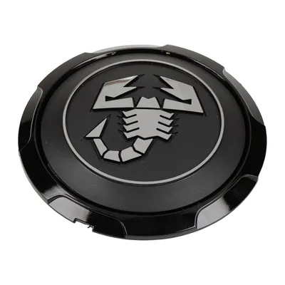 Wheel hub cap scorpion emblem