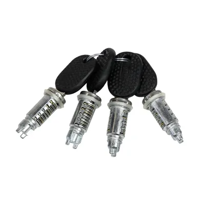 Door lock cylinder set 4-piece