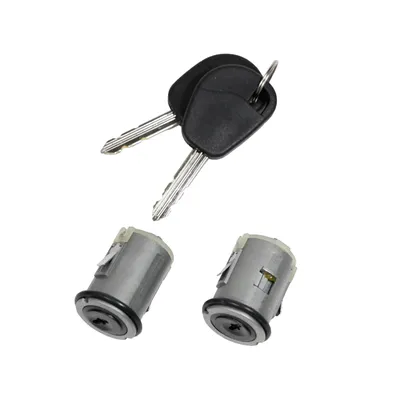 Door lock cylinder set 2-part front