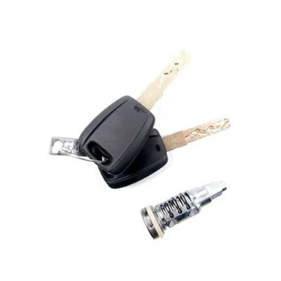 Lock cylinder with key