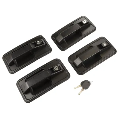 Door handle set 4 handles with key