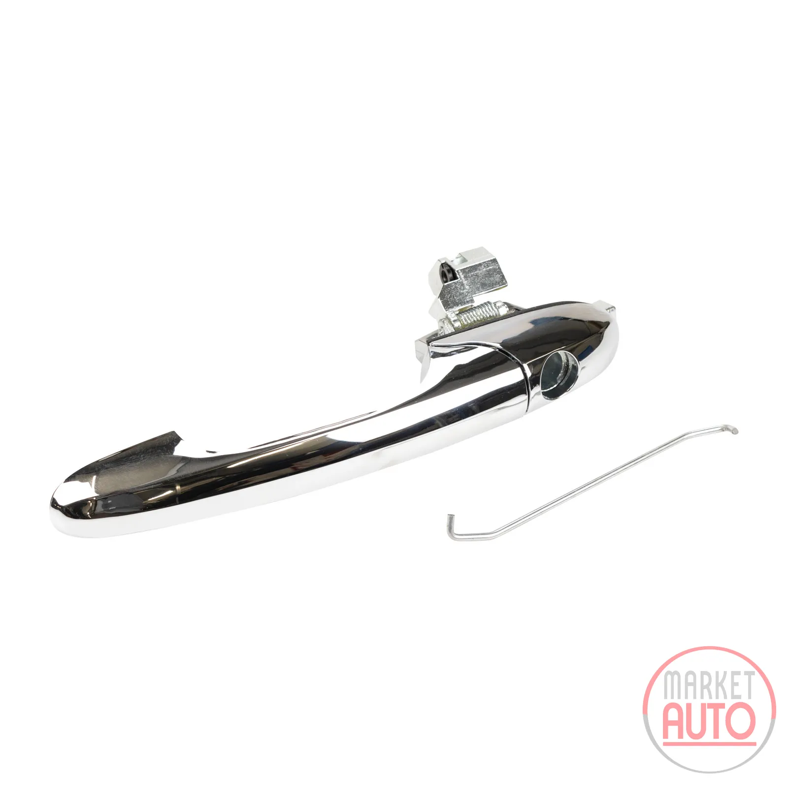 Door handle chrome left without cylinder