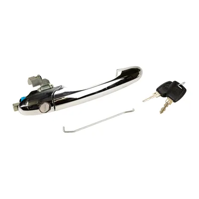 Door handle chrome right with cylinder