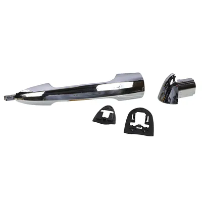 Door handle front right plastic chrome