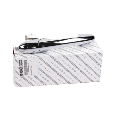 Door handle chrome right without hole for cylinder