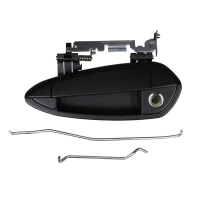 Door handle left plastic black 3-door