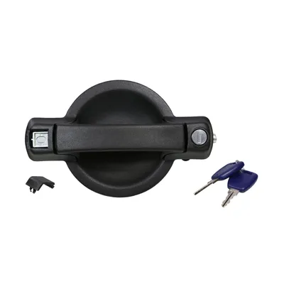 Door handle/sliding right with lock+key