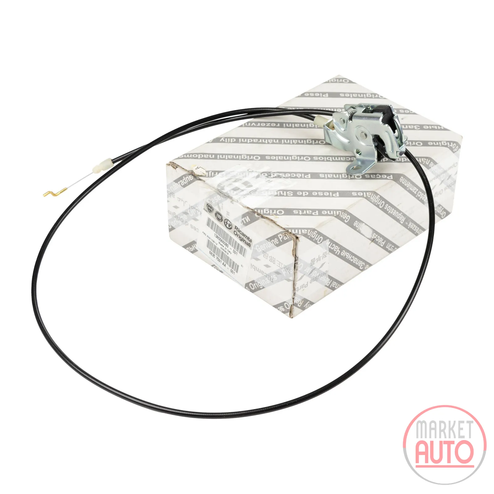 Rear lock with construction cable high roof right