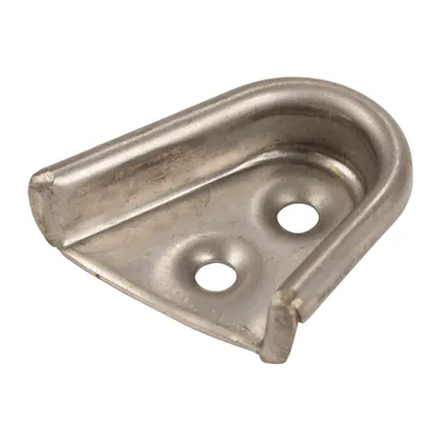 Metal rail guide wedge right
