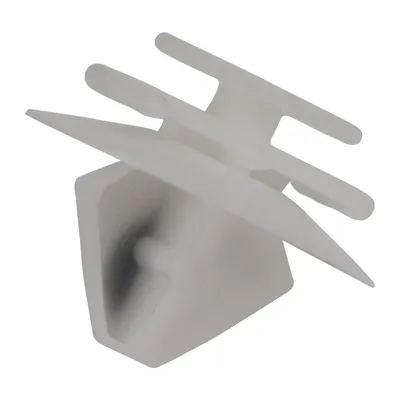 Clamping piece wind deflector