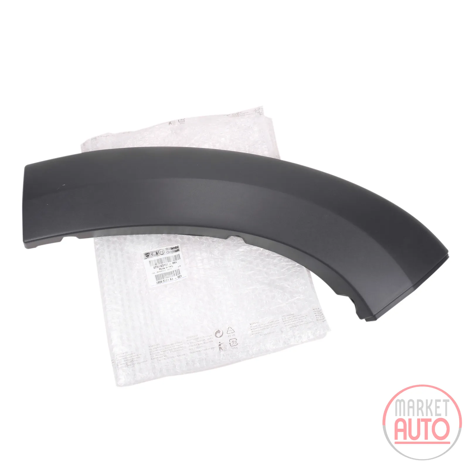 Wheel arch extension bumper left