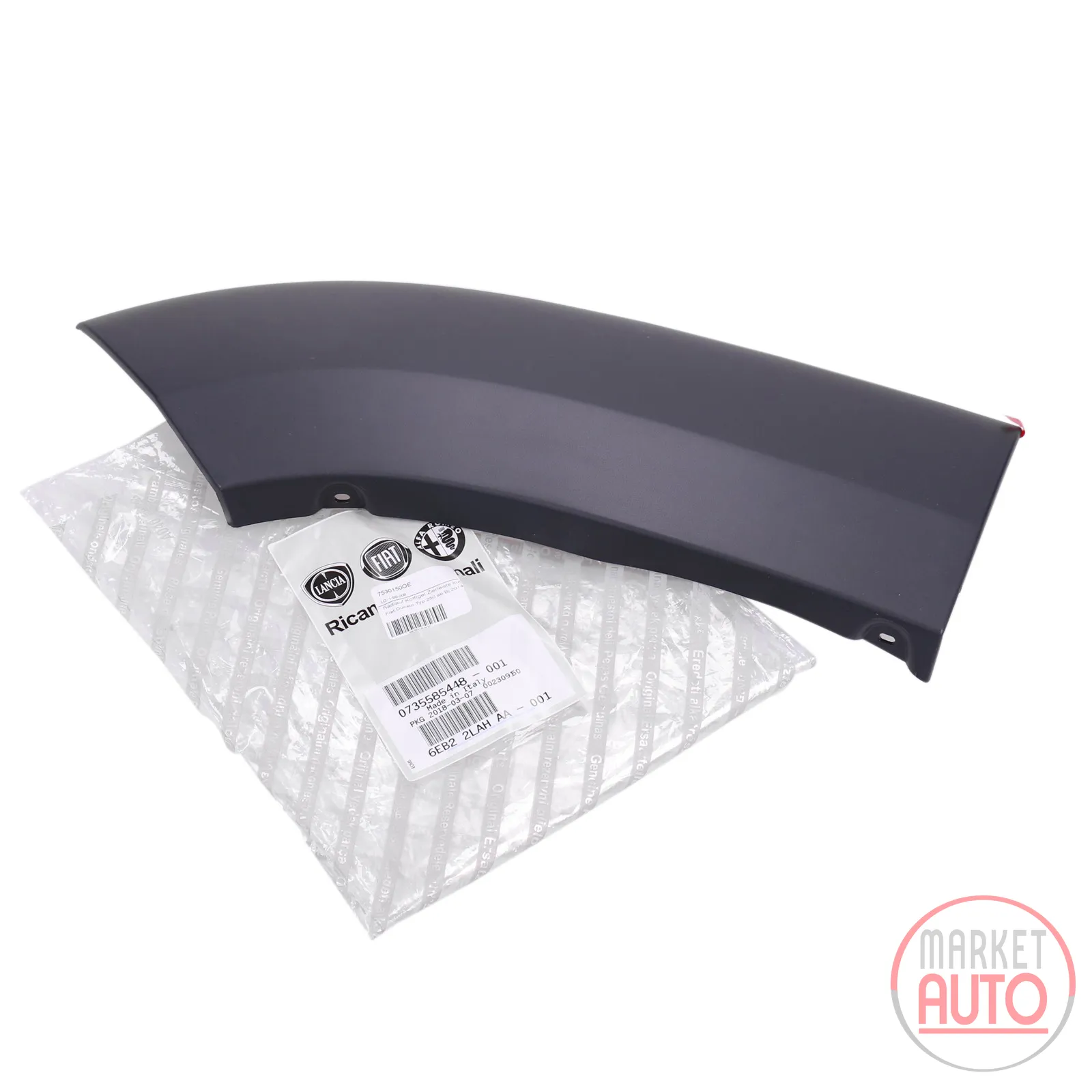 Wheel arch fender trim short front left outside original