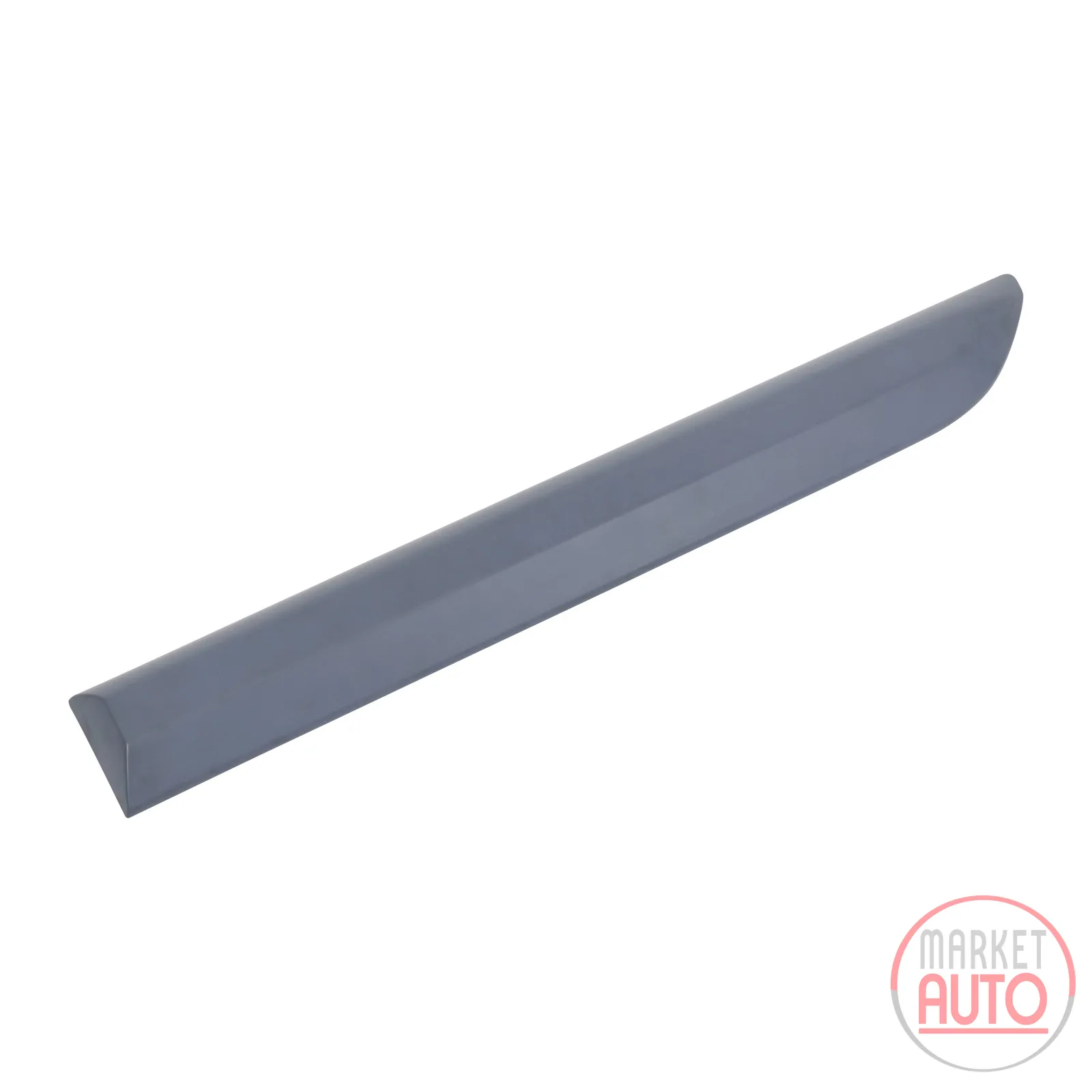Trim strip slides right side down