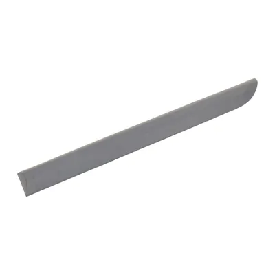 Trim strip slides right side down