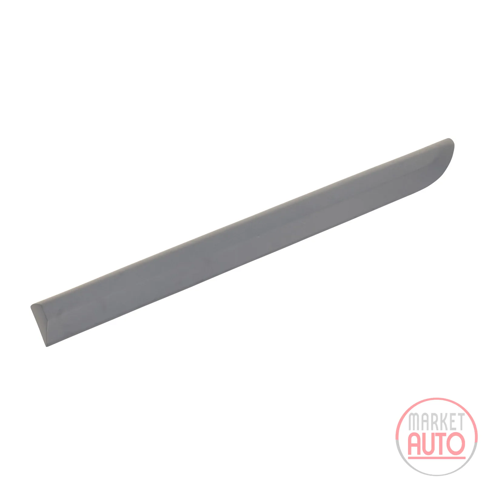 Trim strip slides right side down