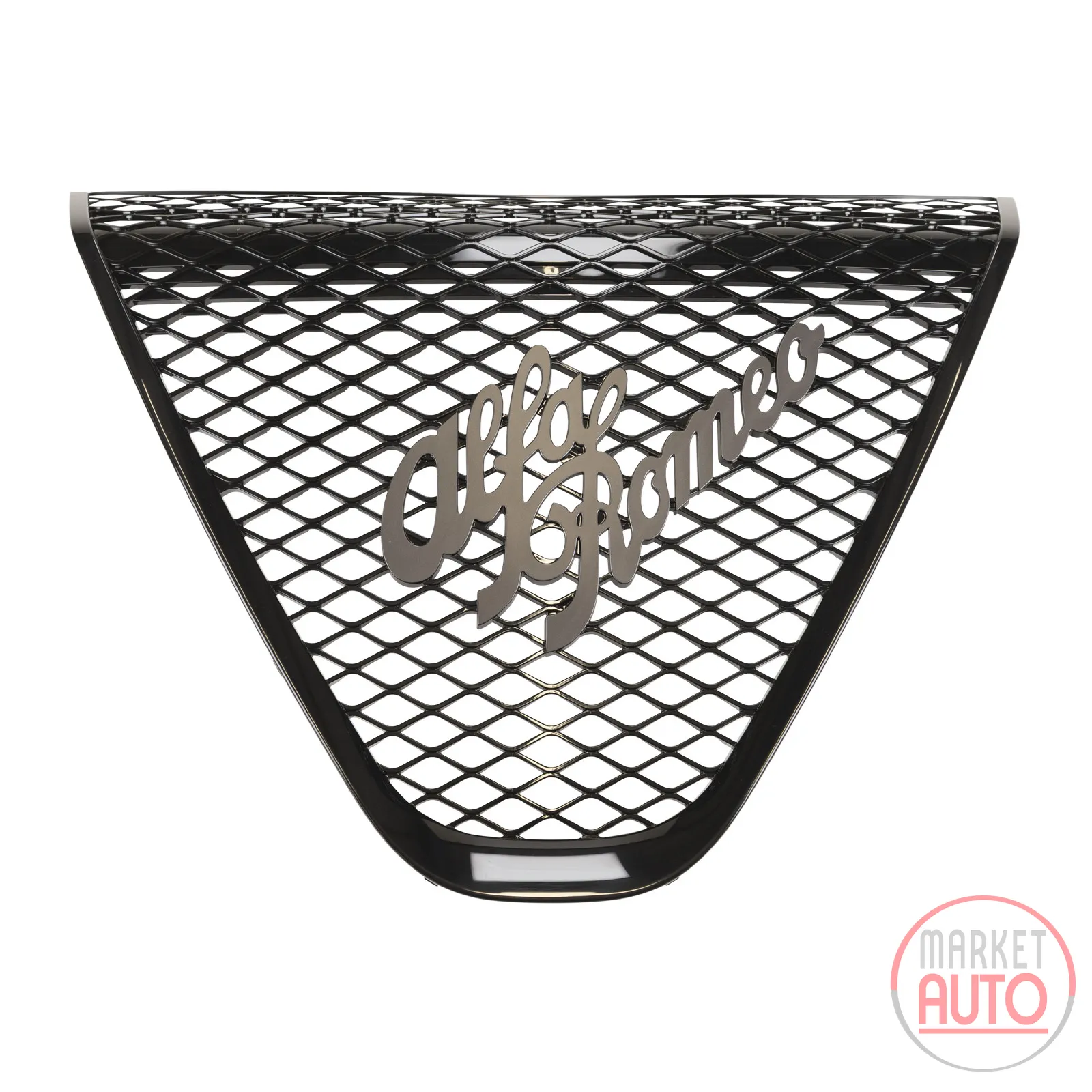 Radiator grille with ",Alfa Romeo", lettering