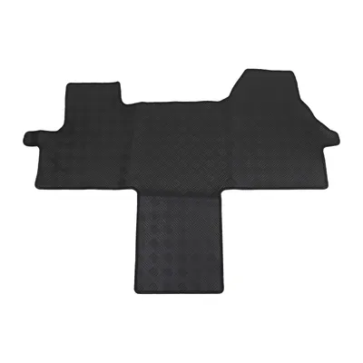 Foot mat rubber ",Rondo", high quality in black