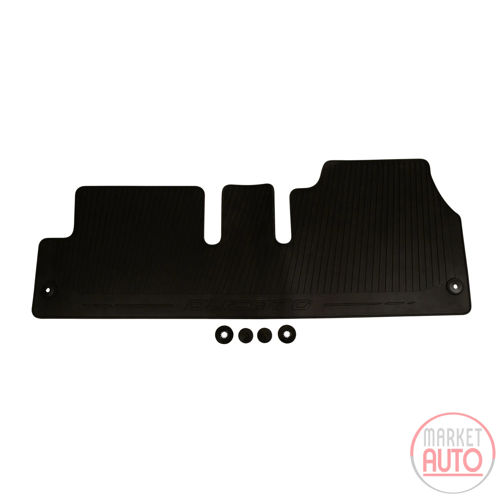 Foot mat set rubber front