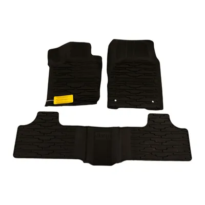 Foot mat set rubber 3-pcs.