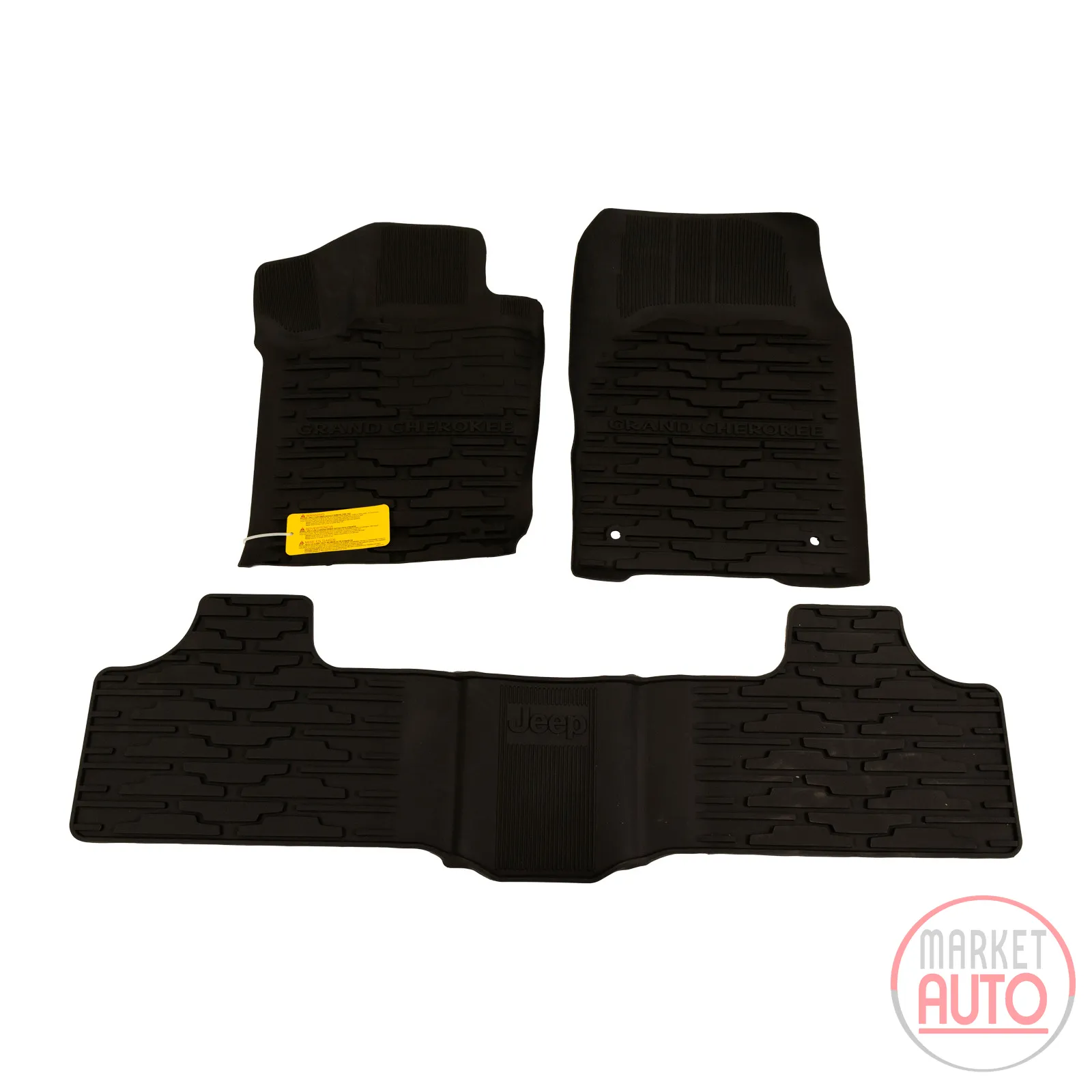 Foot mat set rubber 3-pcs.