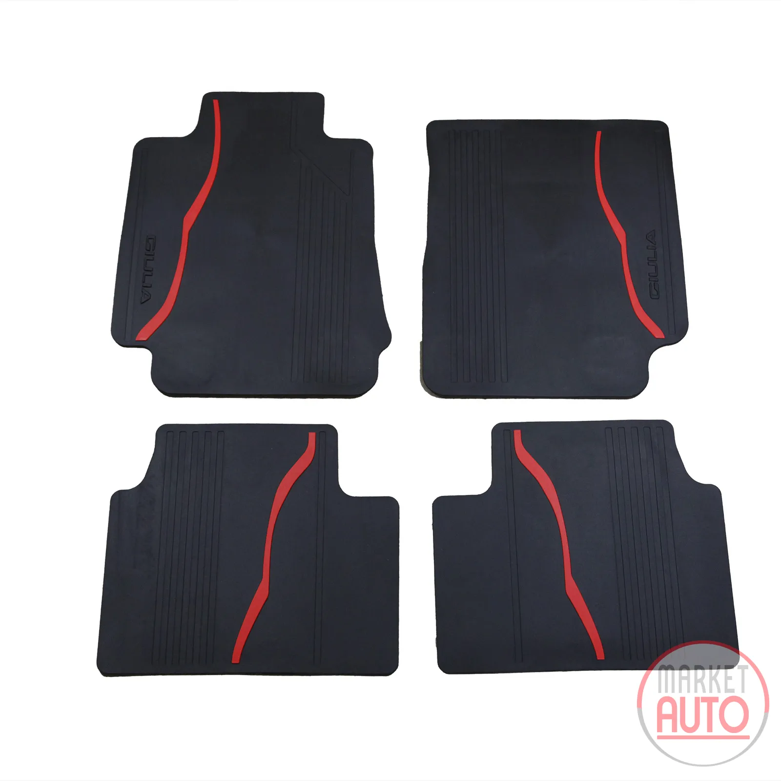 Rubber floor mat set for the RWD version 4x2