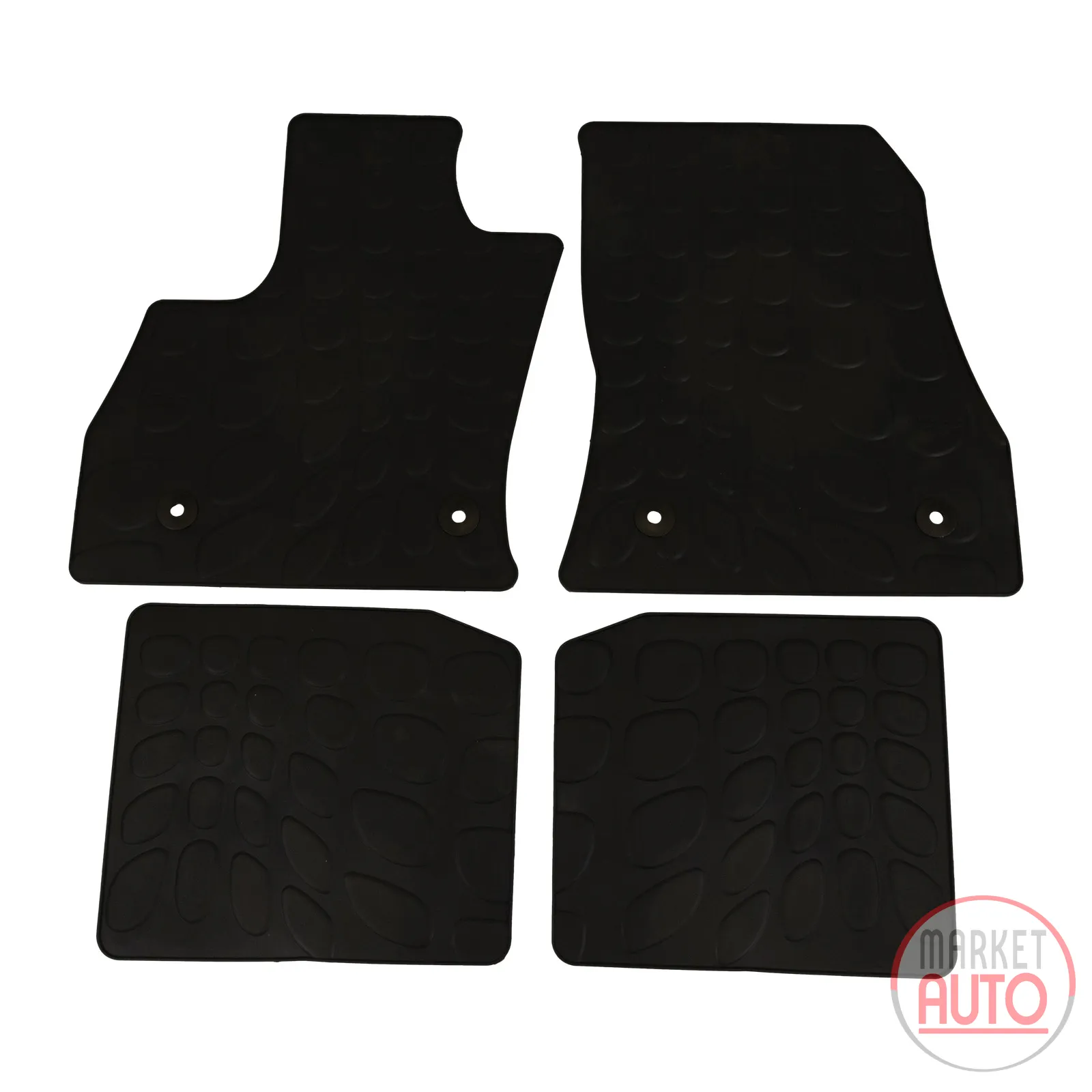 Rubber floor mat set of 4