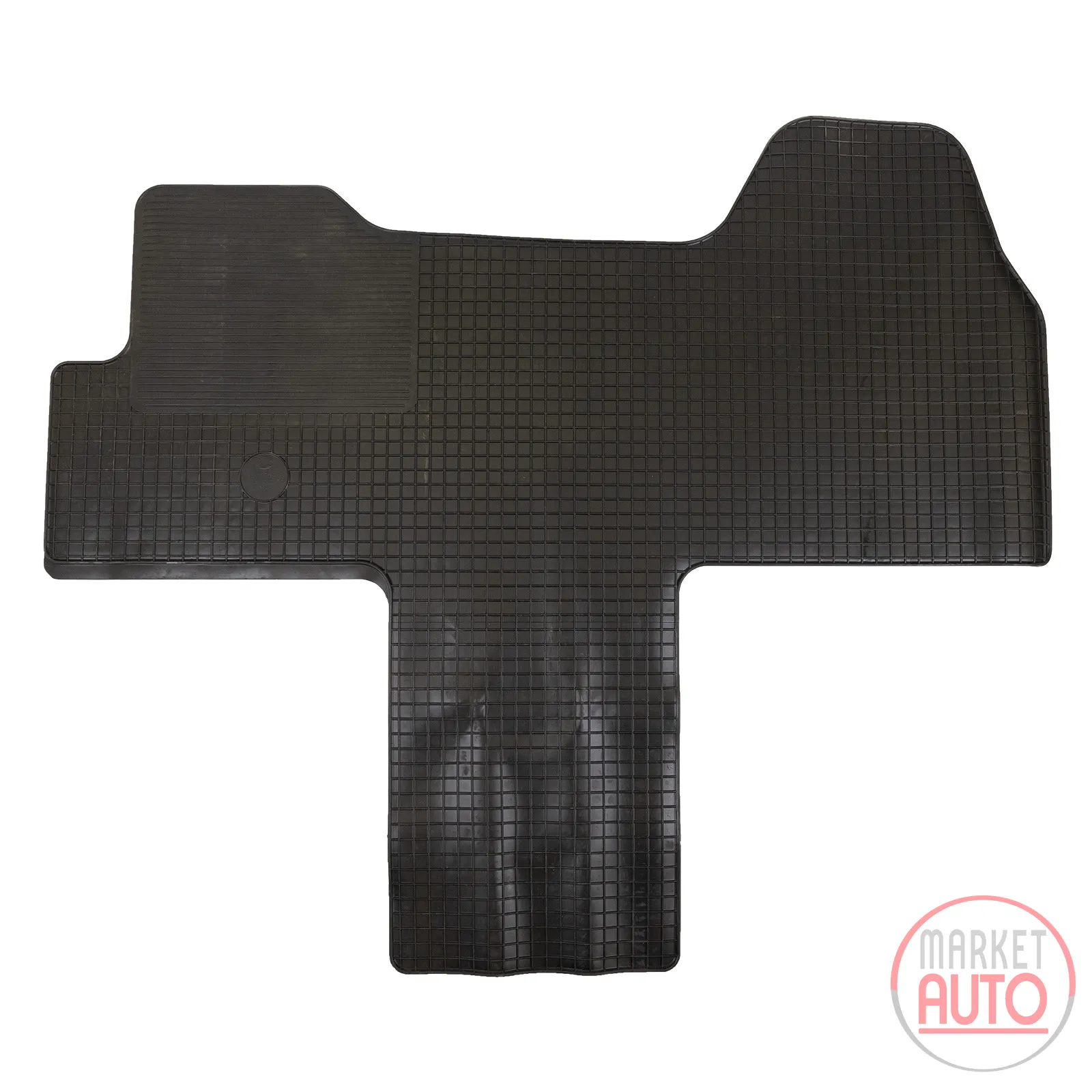 Foot mat rubber with slightly raised edge