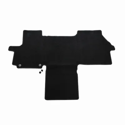 Foot mat with middle part ",Imperial", high quality in black with fasten