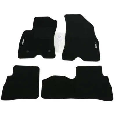 Foot mat set in Velour Doblo Logo
