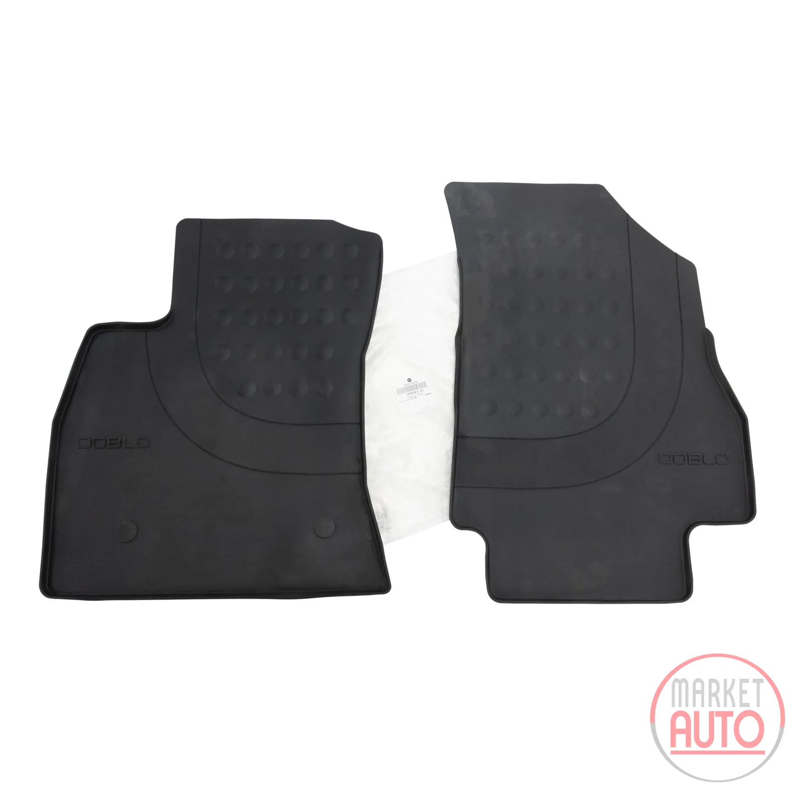 Rubber foot mat set of 2
