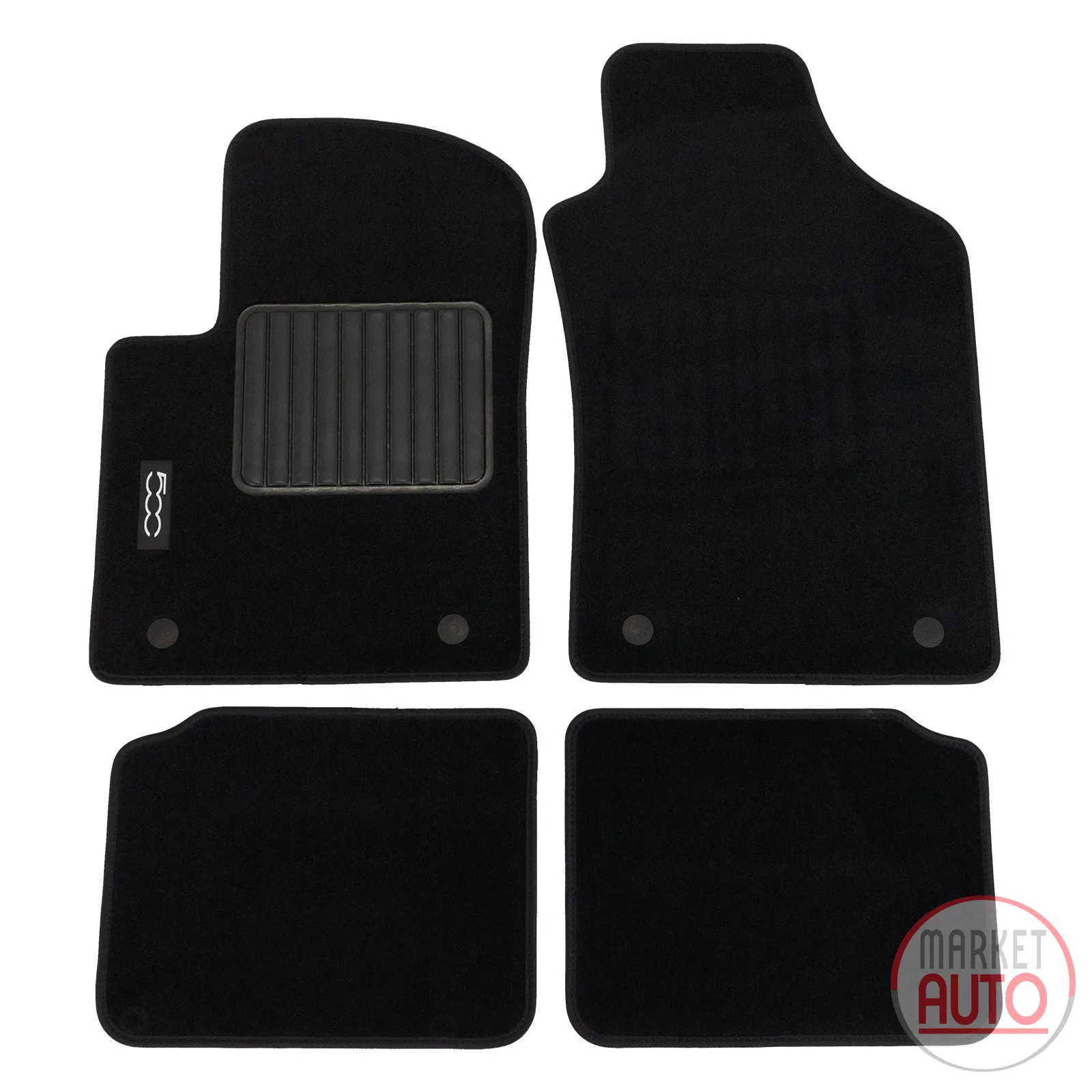 Floor mats 4-pack velour set with 500 emblem