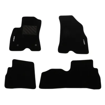 Floor mat set 4-piece with Doblo lettering