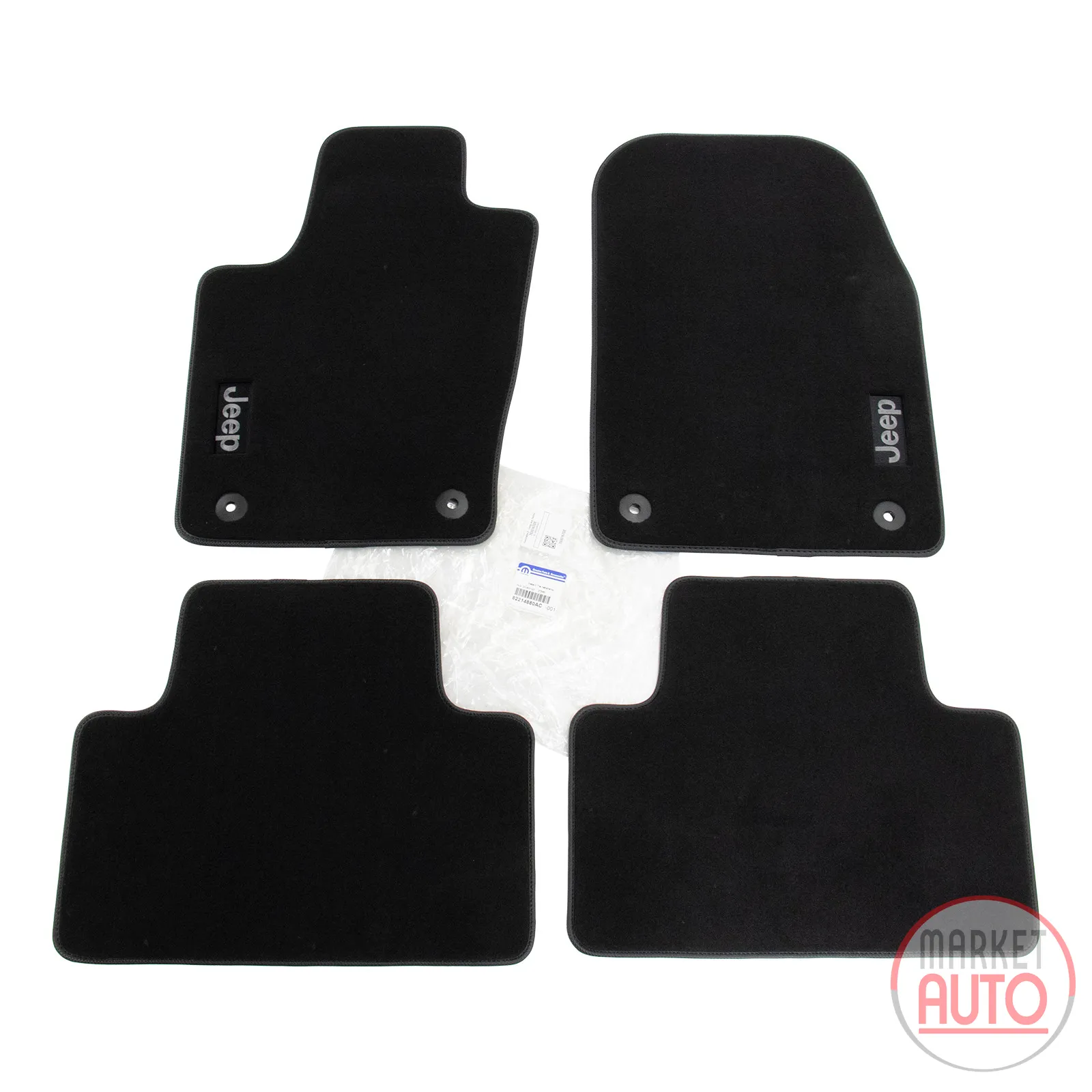 3-piece velour doormat