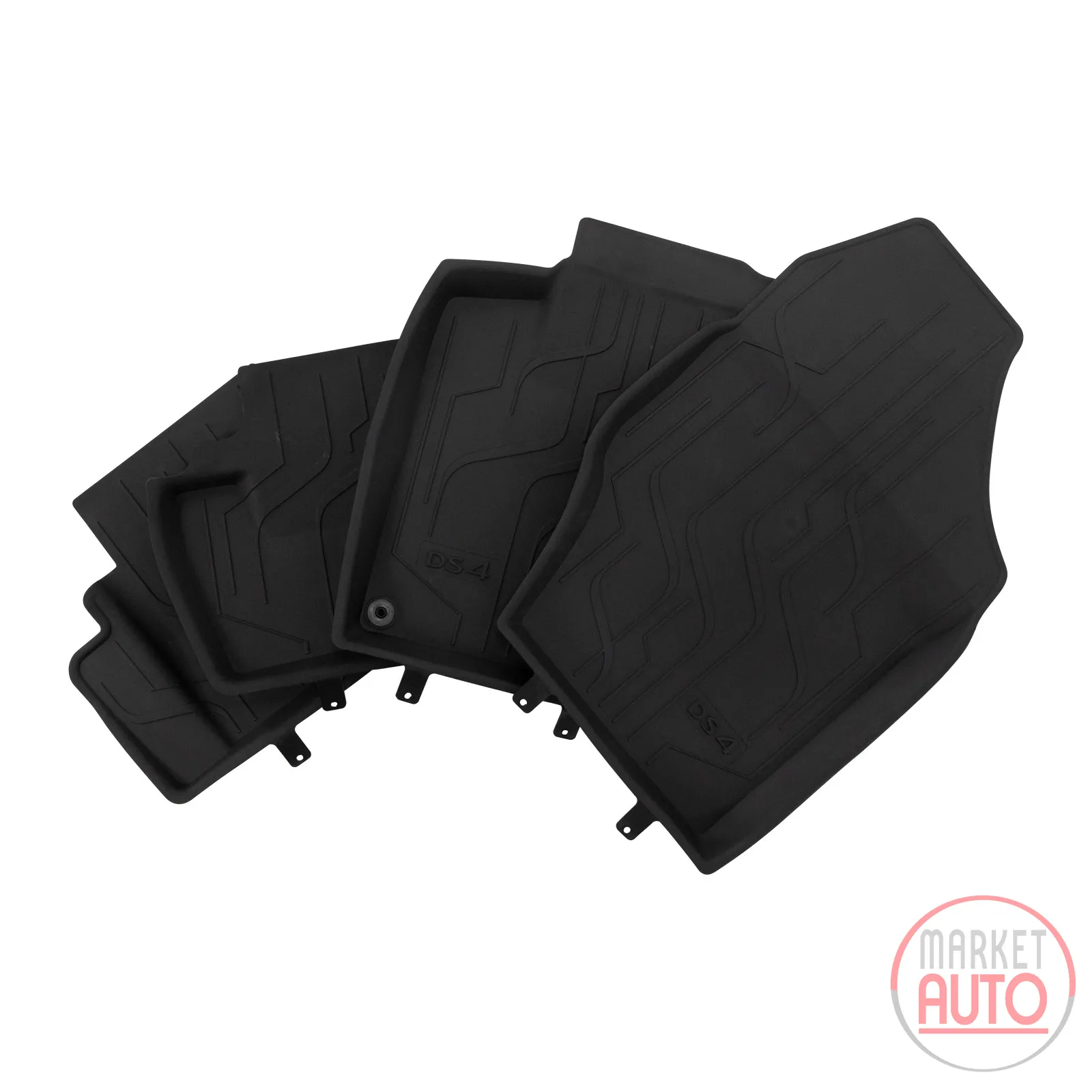 Rubber foot mat set 4-pieces Original PSA