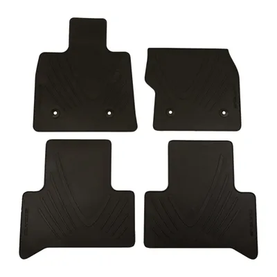 Foot mat set of 4 made of rubber