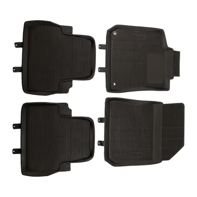 Floor mat set 4-piece PSA OE (1609853280) Rubber Black